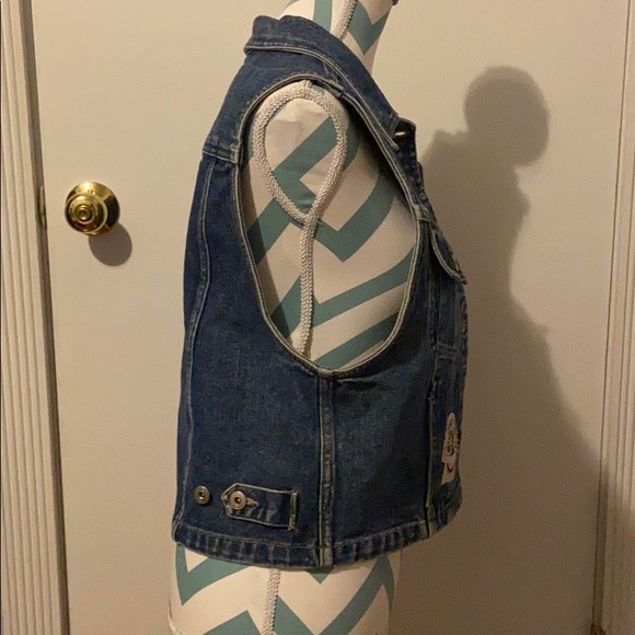 Vintage Liz Claiborne Upcycled Disney Pixar Coco Patch Vest - Picture 10 of 12